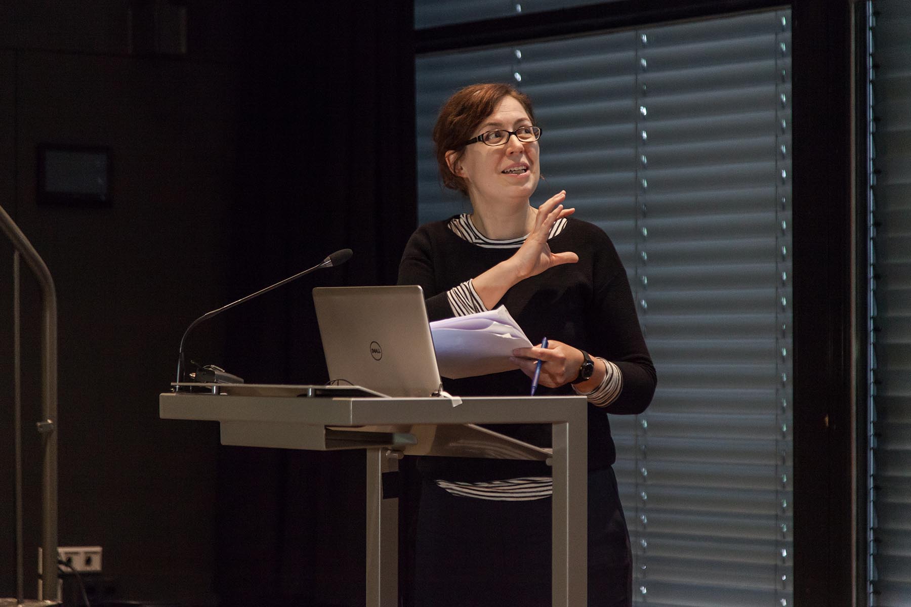 Scholar Carolyn Birdsall from UvA on sound archives. Ph: Konstantin Guz