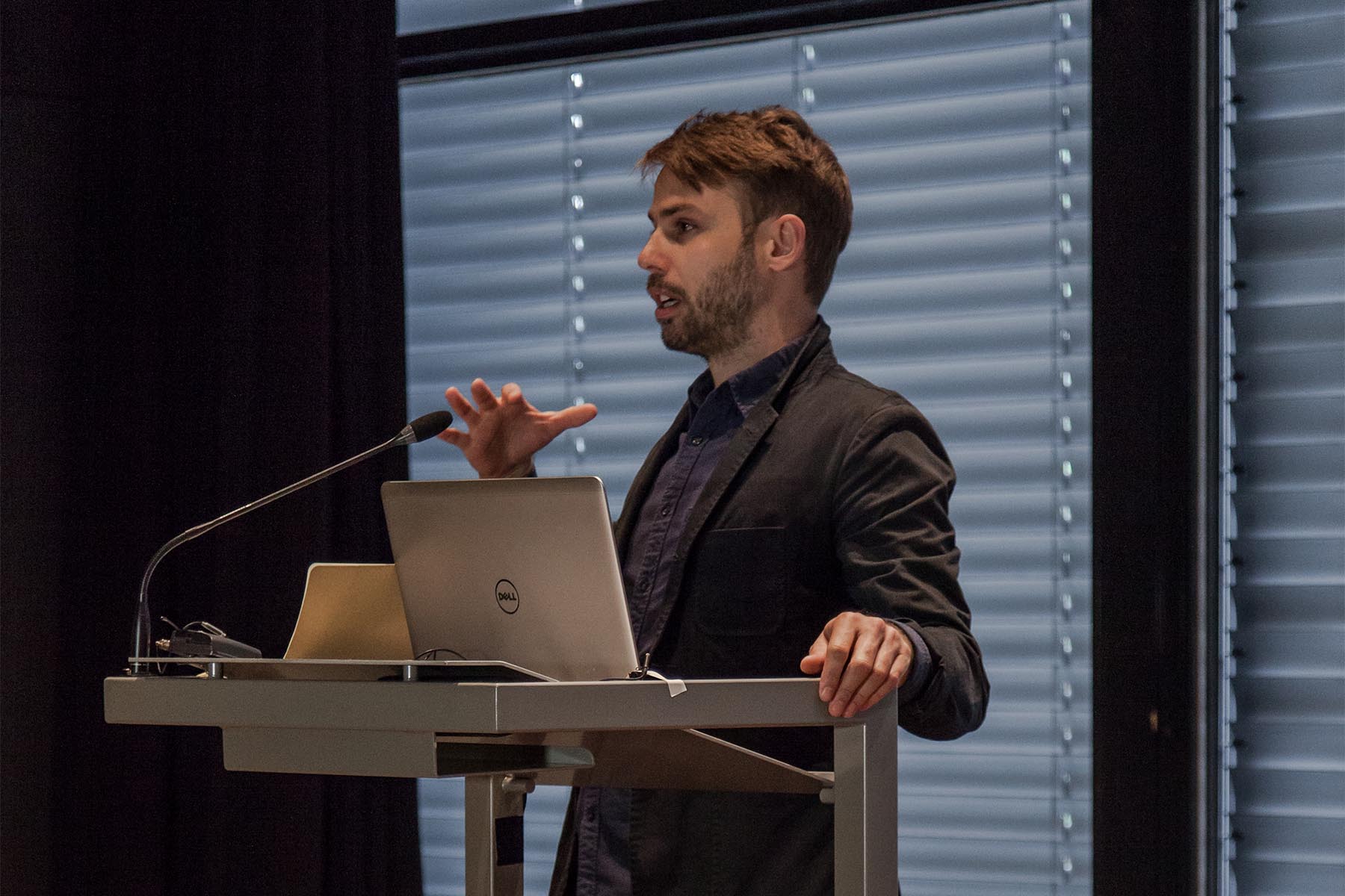 Adam Bobette from Cambridge University on the voice of the vulcano. Ph: Konstantin Guz