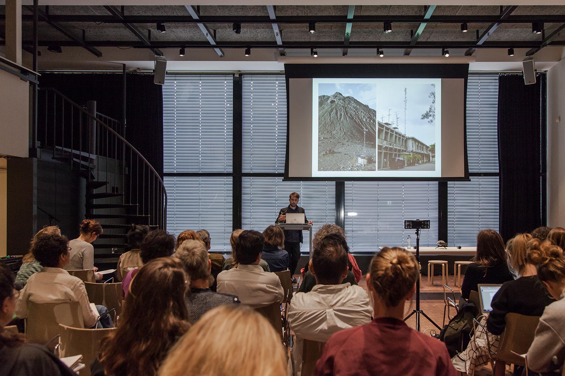 Adam Bobette from Cambridge University on the voice of the vulcano. Ph: Konstantin Guz